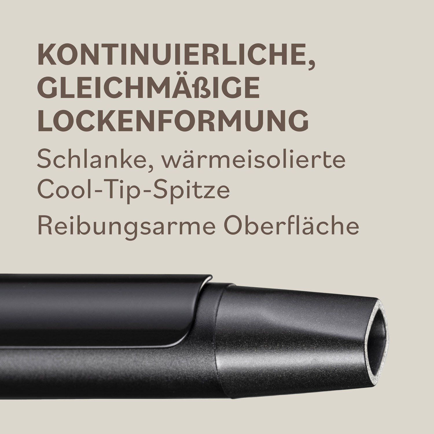 Lockenstab mit Klammer- &Oslash; 19mm